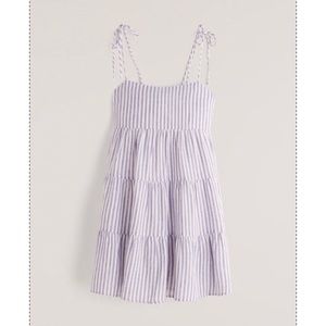 Tie Strap Tiered Mini Dress